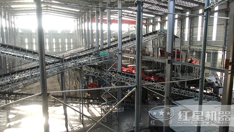 石子機(jī)生產(chǎn)線多少錢一套，附現(xiàn)場案例